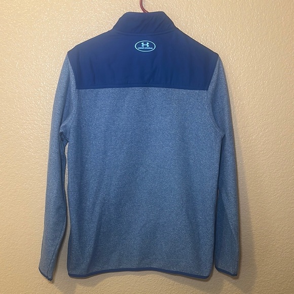 Under Armour Blue and Gray Zip Up Sweater - Picture 2 of 3